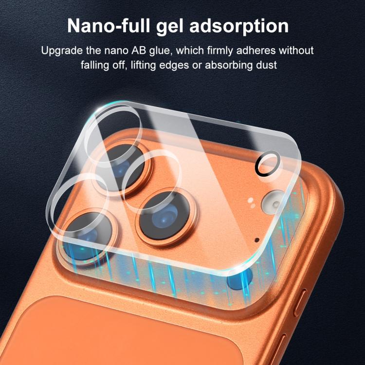 For iPhone 17 Pro XDcase 5pcs Transparent Integrated Tempered Glass Camera Film