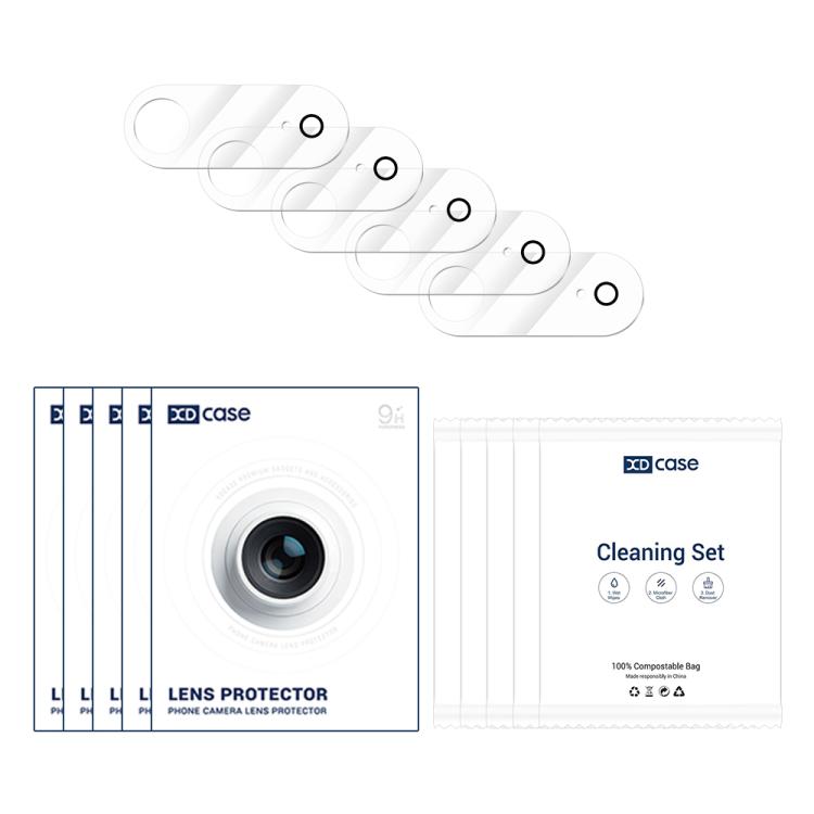 For iPhone Air XDcase 5pcs Transparent Integrated Tempered Glass Camera Film