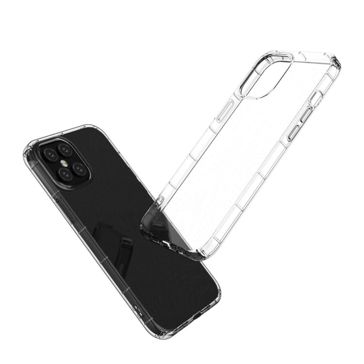 For iPhone 12 Pro Max Airbag Four-Corner Full Coverage Shockproof TPU Case(Transparent)