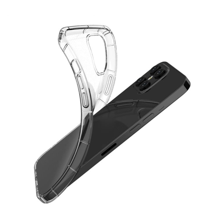 For iPhone 12 Pro Max Airbag Four-Corner Full Coverage Shockproof TPU Case(Transparent)