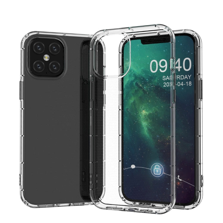 For iPhone 12 Pro Max Airbag Four-Corner Full Coverage Shockproof TPU Case(Transparent)
