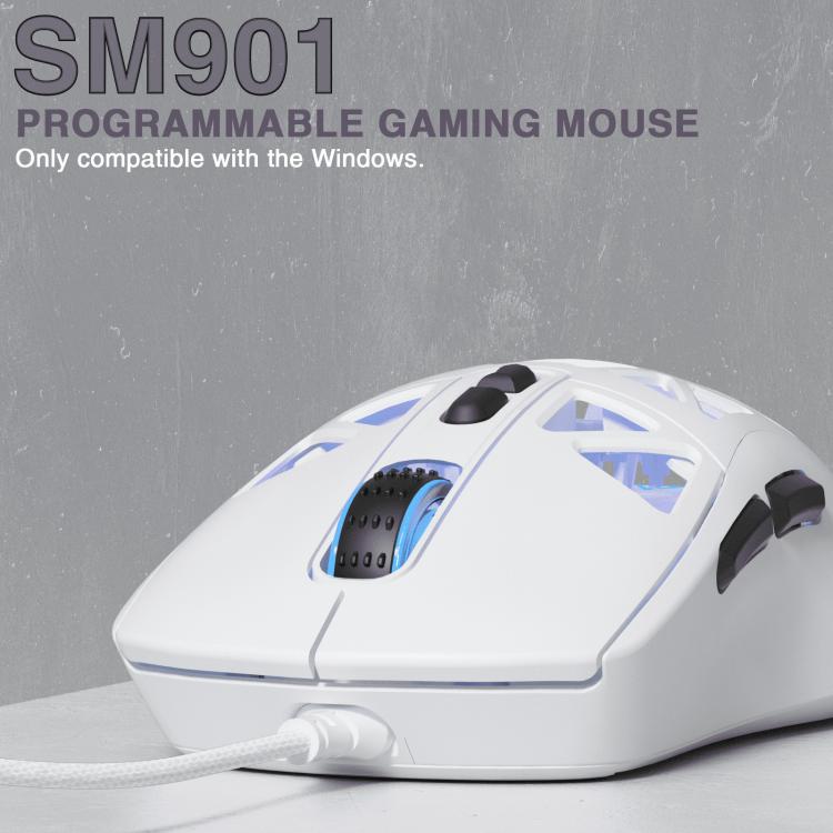 SOLAKAKA SM901 Hollow RGB Light Wired Gaming Mouse