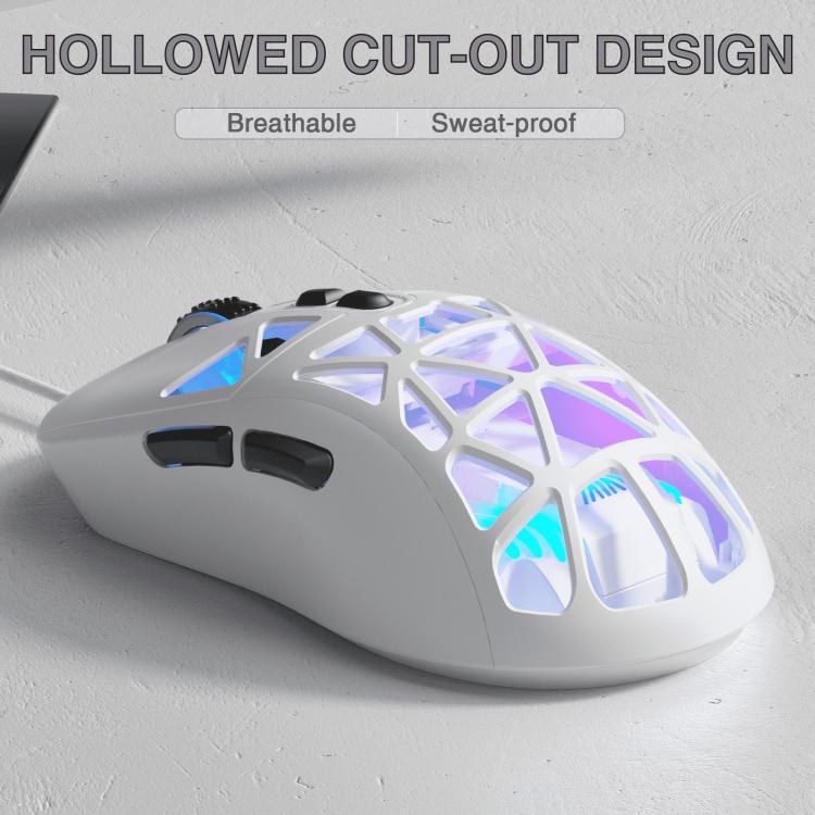 SOLAKAKA SM901 Hollow RGB Light Wired Gaming Mouse