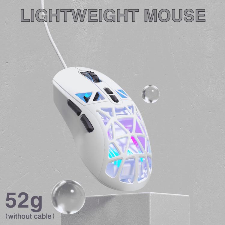 SOLAKAKA SM901 Hollow RGB Light Wired Gaming Mouse