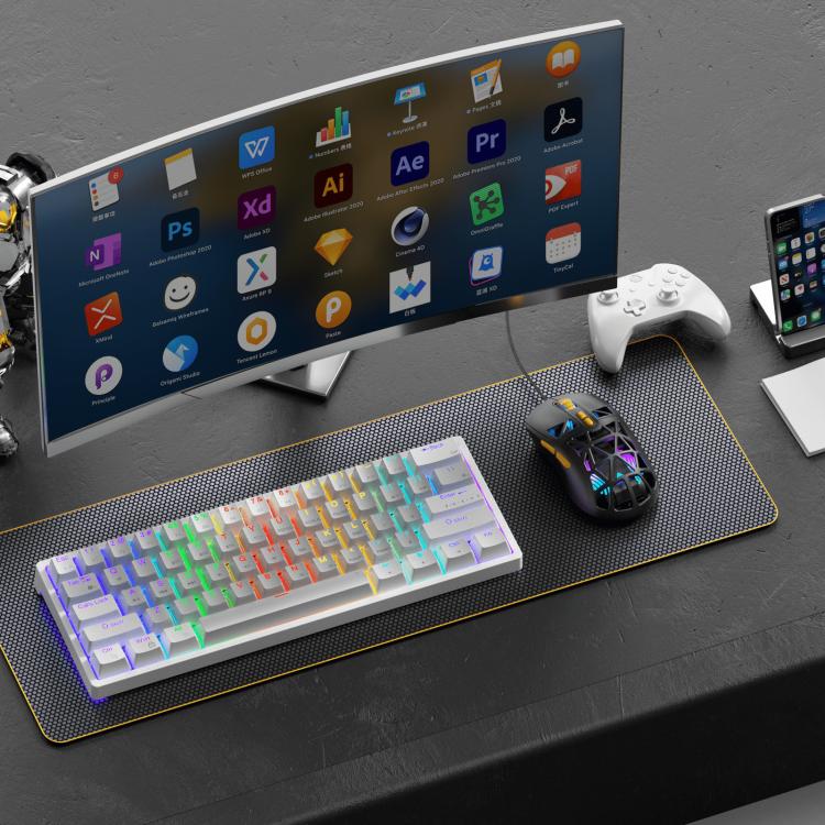SOLAKAKA SM901 Hollow RGB Light Wired Gaming Mouse