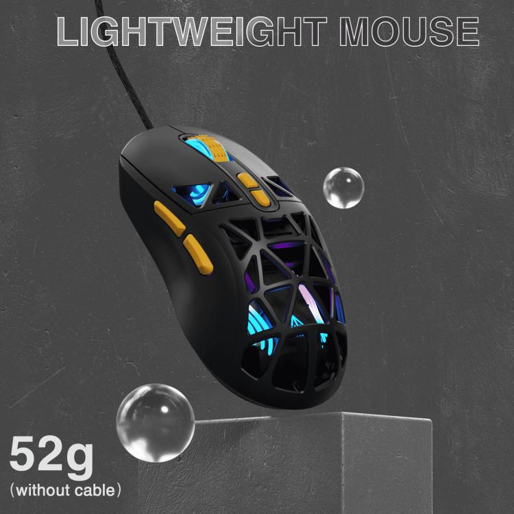 SOLAKAKA SM901 Hollow RGB Light Wired Gaming Mouse