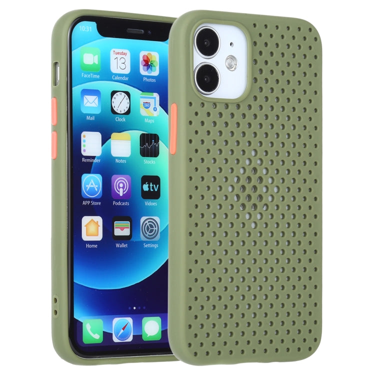 For iPhone 12 mini All-inclusive Shockproof Breathable TPU Protective Case