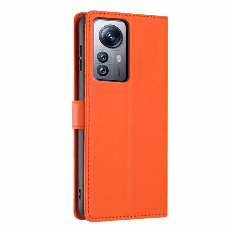 For Xiaomi 12 Pro Tree Cat Embossed Flip Vegan Leather Phone Case