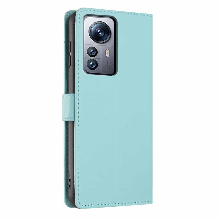 For Xiaomi 12 Pro Tree Cat Embossed Flip Vegan Leather Phone Case