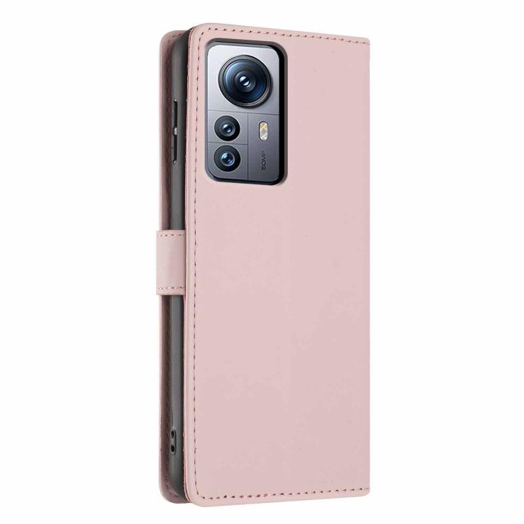 For Xiaomi 12 Pro Tree Cat Embossed Flip Vegan Leather Phone Case