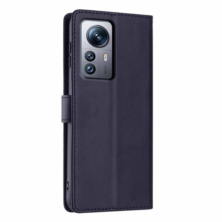 For Xiaomi 12 Pro Tree Cat Embossed Flip Vegan Leather Phone Case