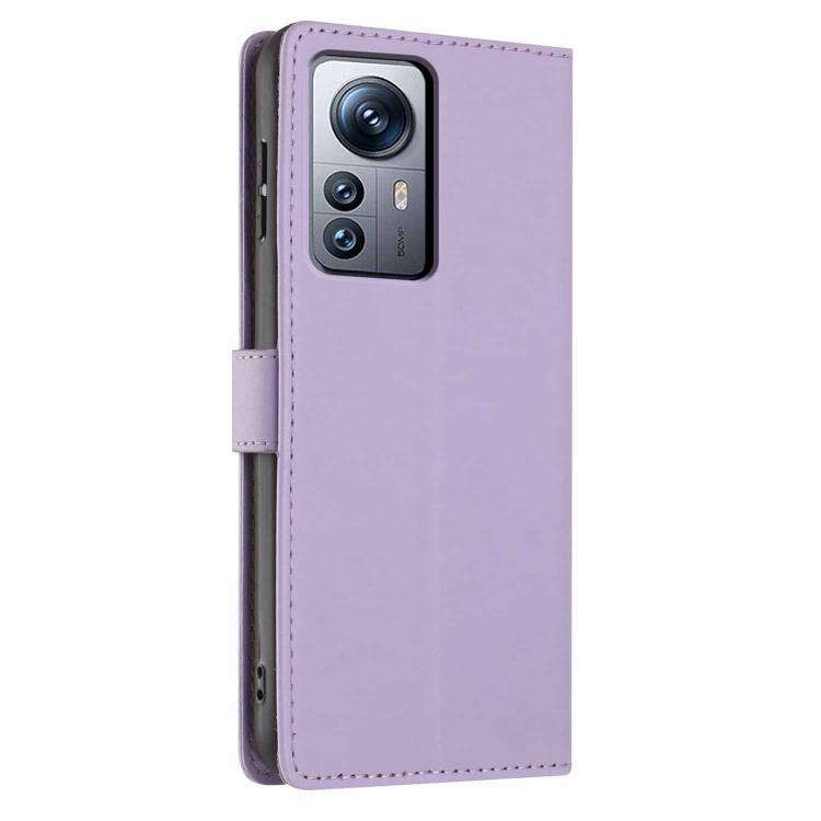 For Xiaomi 12 Pro Tree Cat Embossed Flip Vegan Leather Phone Case