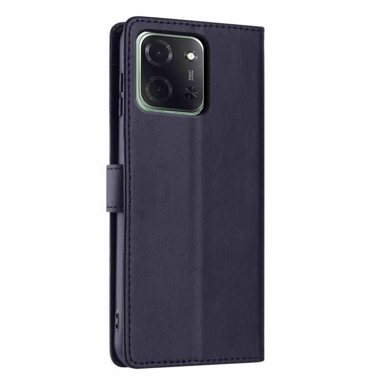 For Xiaomi Poco C85 5G Tree Cat Embossed Flip Vegan Leather Phone Case