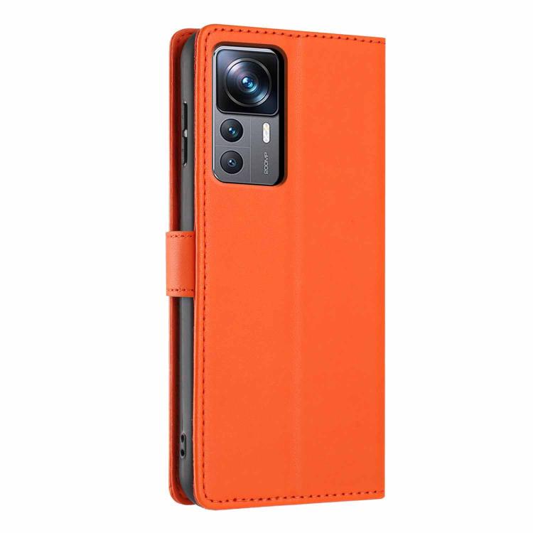 For Xiaomi 12T / 12T Pro Tree Cat Embossed Flip Vegan Leather Phone Case