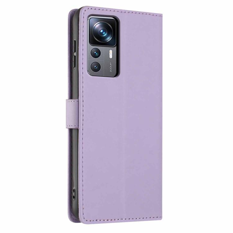 For Xiaomi 12T / 12T Pro Tree Cat Embossed Flip Vegan Leather Phone Case