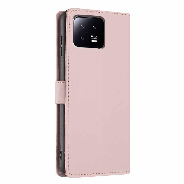 For Xiaomi 13 Tree Cat Embossed Flip Vegan Leather Phone Case