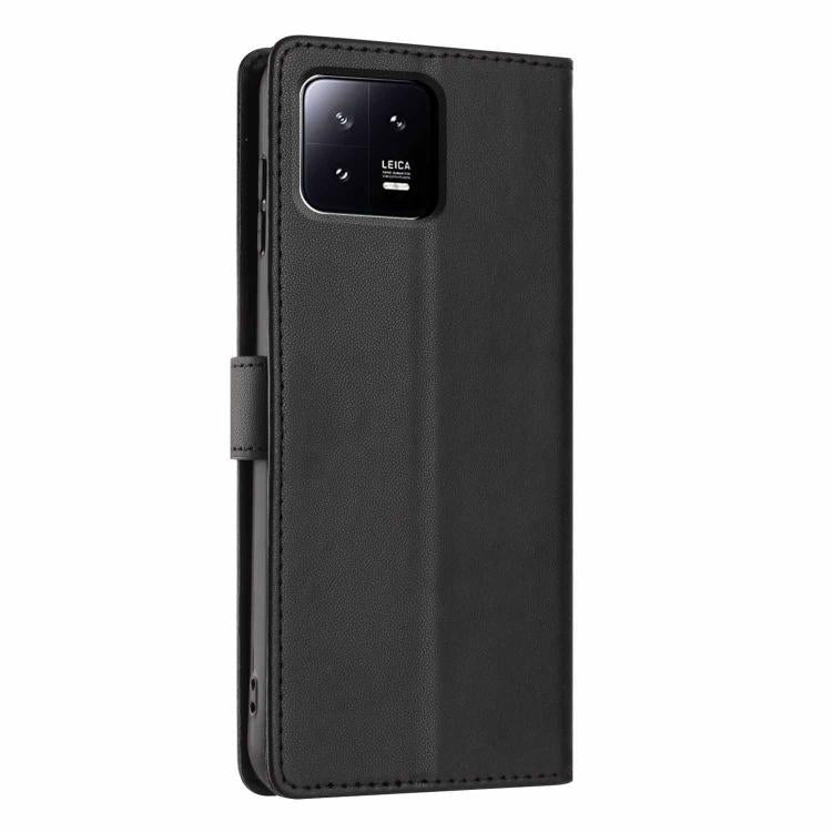 For Xiaomi 13 Tree Cat Embossed Flip Vegan Leather Phone Case