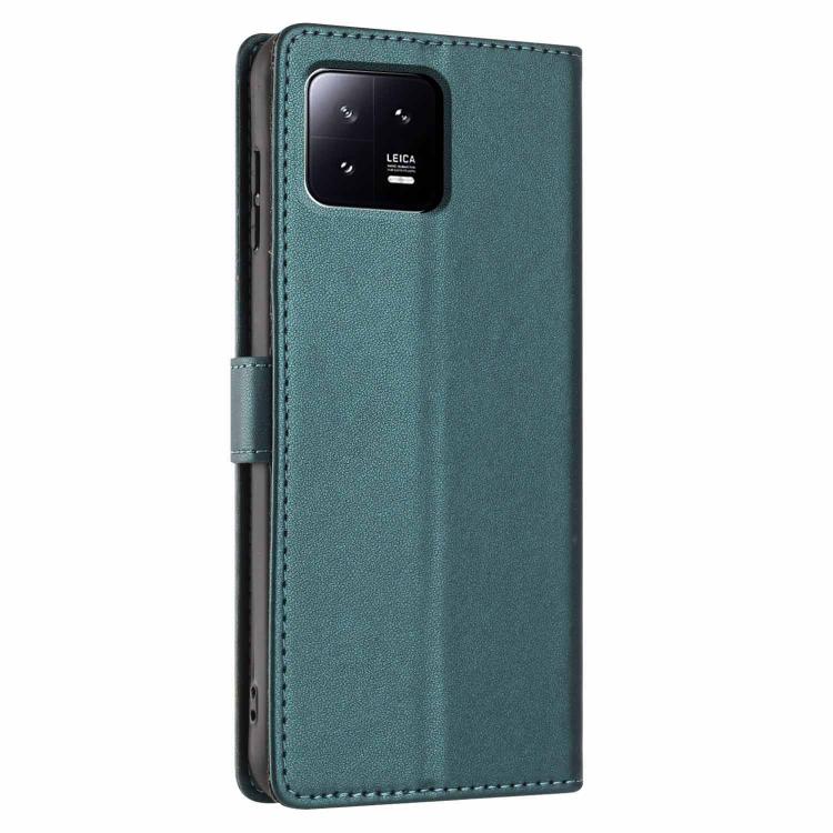 For Xiaomi 13 Tree Cat Embossed Flip Vegan Leather Phone Case