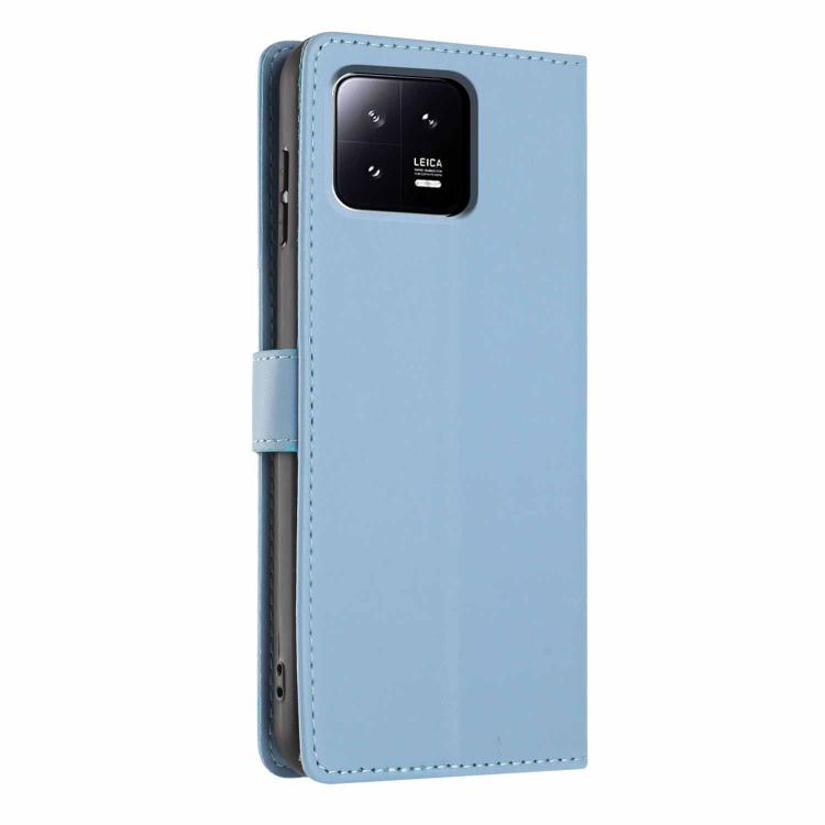 For Xiaomi 13 Tree Cat Embossed Flip Vegan Leather Phone Case