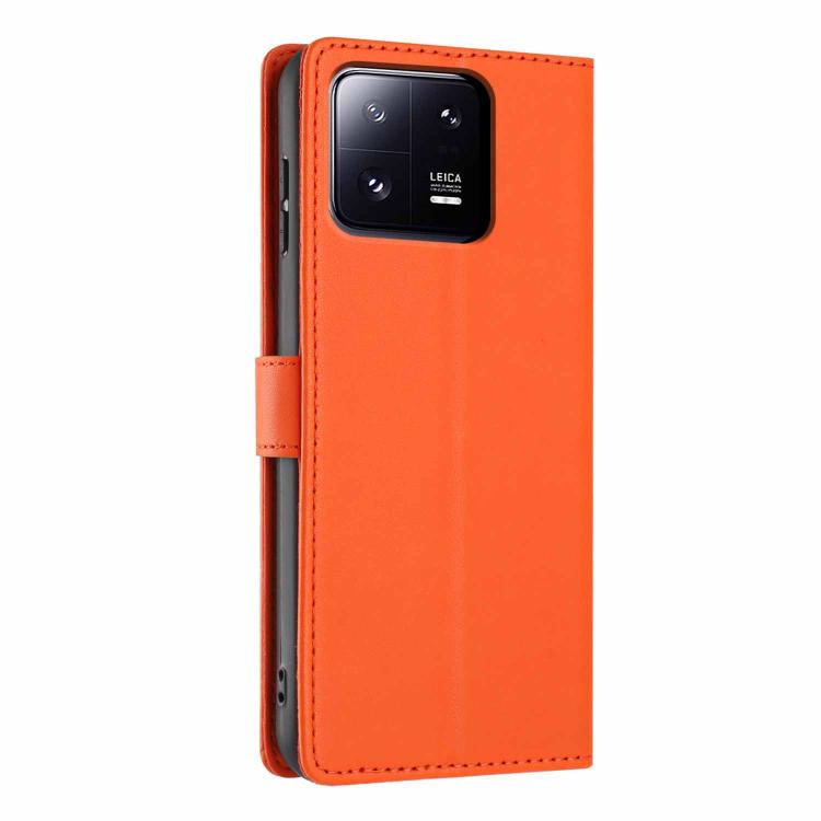 For Xiaomi 13 Pro Tree Cat Embossed Flip Vegan Leather Phone Case