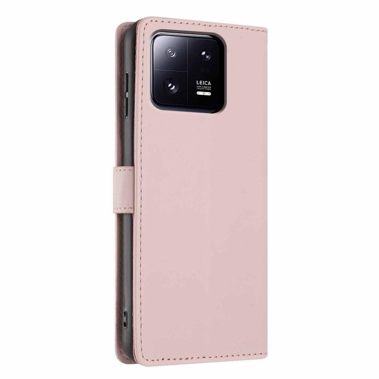 For Xiaomi 13 Pro Tree Cat Embossed Flip Vegan Leather Phone Case
