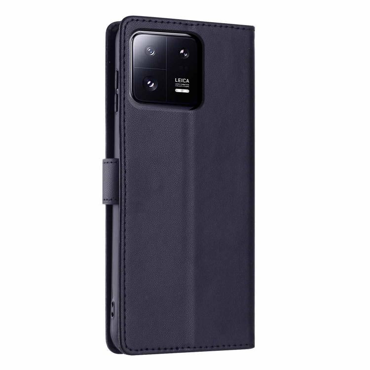 For Xiaomi 13 Pro Tree Cat Embossed Flip Vegan Leather Phone Case