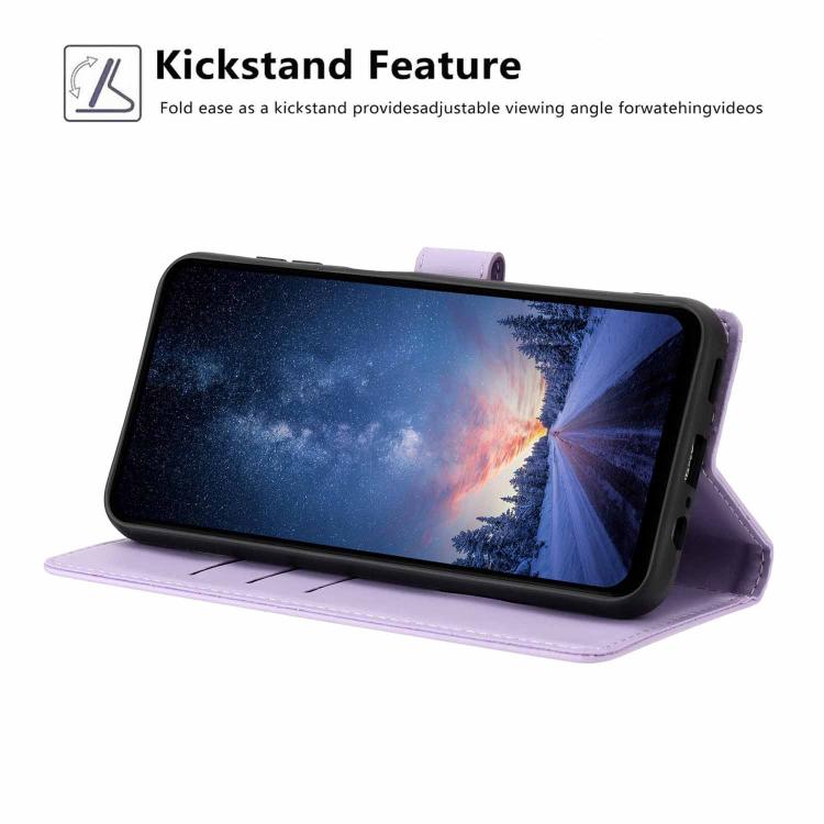 For Xiaomi 13 Pro Tree Cat Embossed Flip Vegan Leather Phone Case