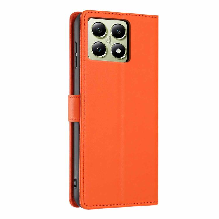 For Xiaomi 14T Tree Cat Embossed Flip Vegan Leather Phone Case