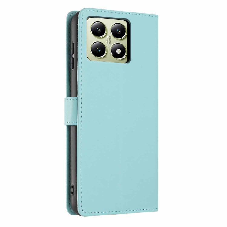 For Xiaomi 14T Tree Cat Embossed Flip Vegan Leather Phone Case