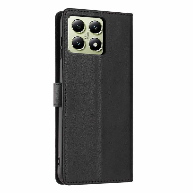 For Xiaomi 14T Tree Cat Embossed Flip Vegan Leather Phone Case