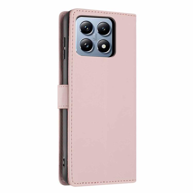 For Xiaomi 14T Pro Tree Cat Embossed Flip Vegan Leather Phone Case