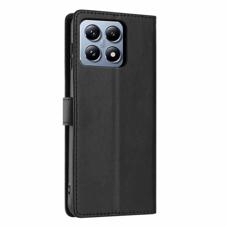 For Xiaomi 14T Pro Tree Cat Embossed Flip Vegan Leather Phone Case