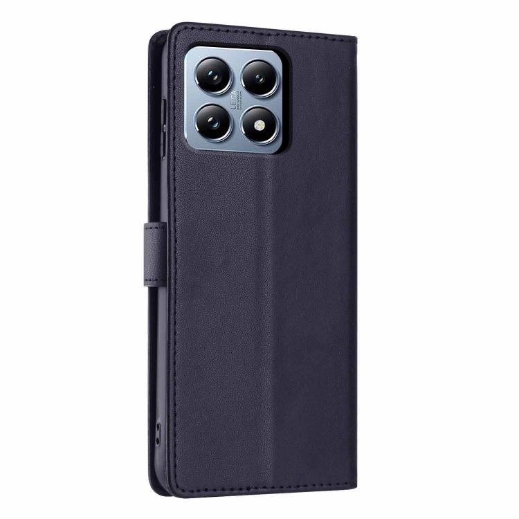 For Xiaomi 14T Pro Tree Cat Embossed Flip Vegan Leather Phone Case