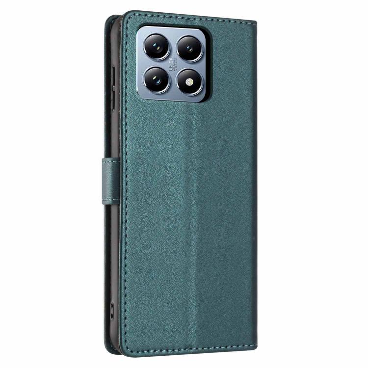 For Xiaomi 14T Pro Tree Cat Embossed Flip Vegan Leather Phone Case