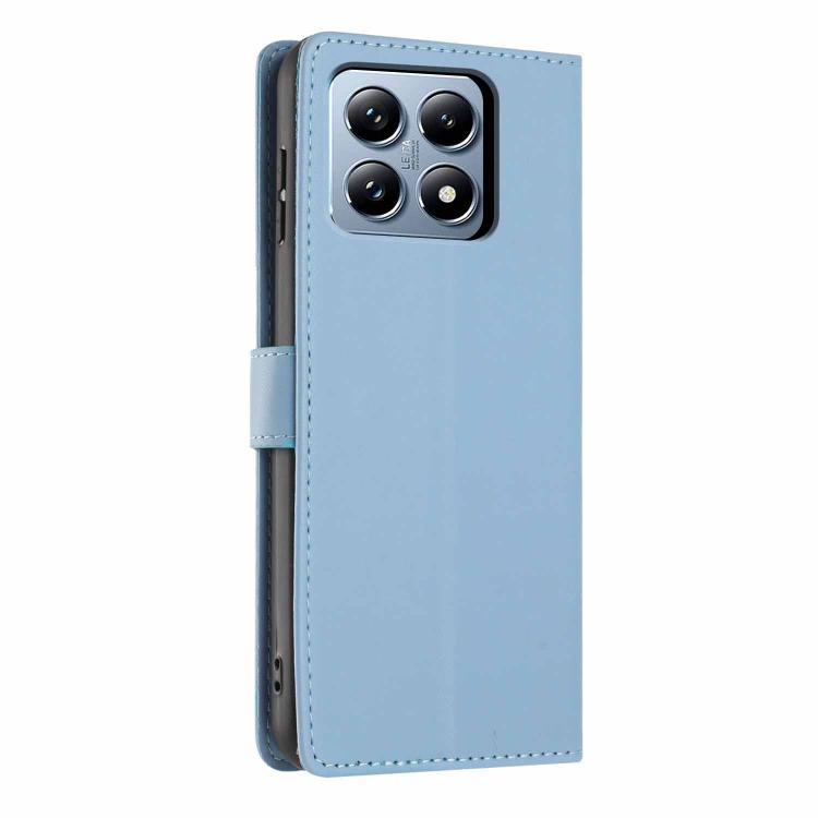 For Xiaomi 14T Pro Tree Cat Embossed Flip Vegan Leather Phone Case