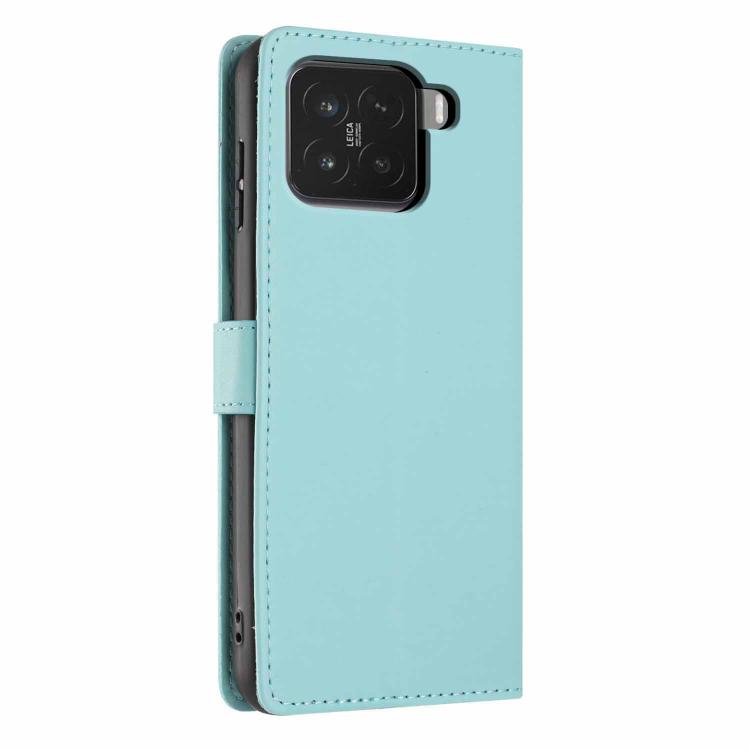 For Xiaomi 15 Tree Cat Embossed Flip Vegan Leather Phone Case