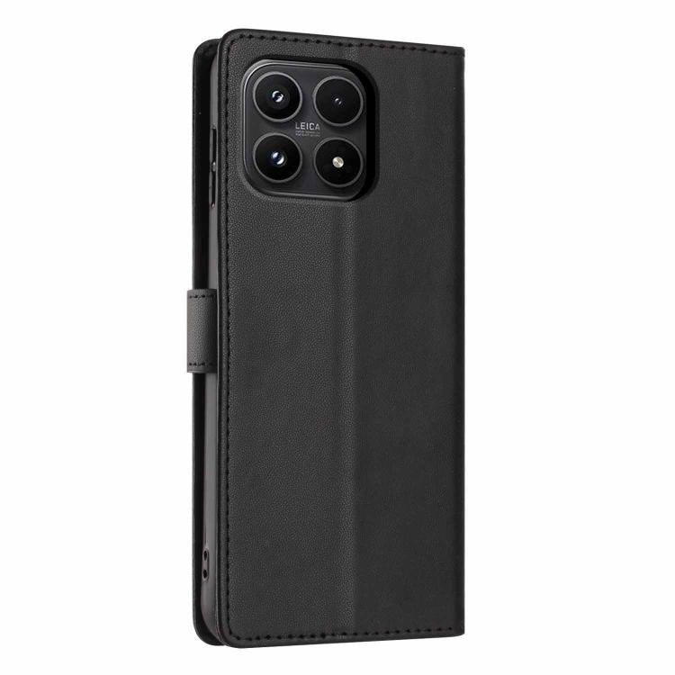 For Xiaomi 17 Tree Cat Embossed Flip Vegan Leather Phone Case