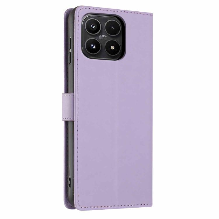 For Xiaomi 17 Tree Cat Embossed Flip Vegan Leather Phone Case
