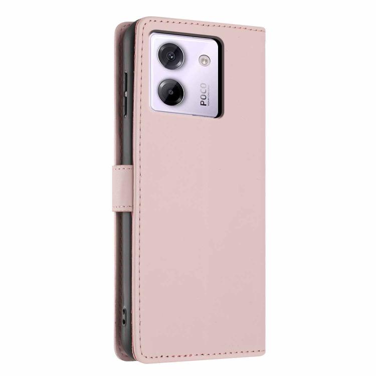 For Xiaomi Poco M7 Pro 5G Tree Cat Embossed Flip Vegan Leather Phone Case