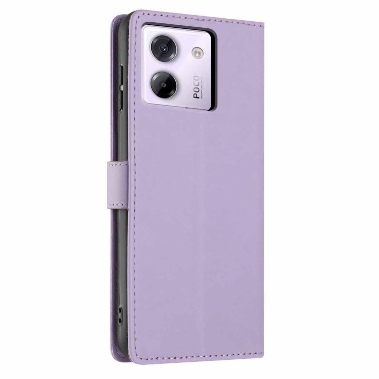 For Xiaomi Poco M7 Pro 5G Tree Cat Embossed Flip Vegan Leather Phone Case