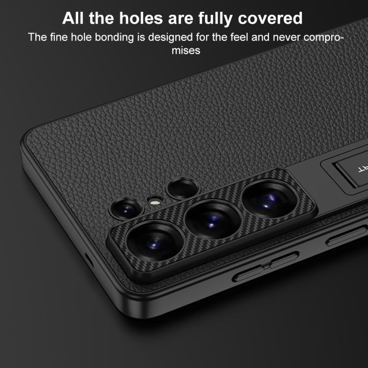 For Samsung Galaxy S26 Ultra 5G GKK Leather Mechanical Gear Adjuster Holder Phone Case