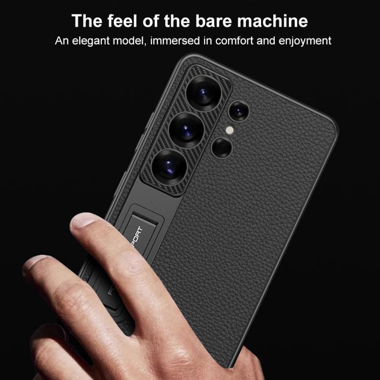 For Samsung Galaxy S26 Ultra 5G GKK Leather Mechanical Gear Adjuster Holder Phone Case