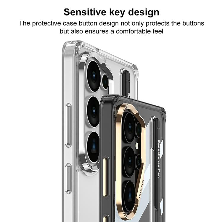 For Samsung Galaxy S26 Ultra 5G GKK Space Series Airbag Full Coverage Phone Case with Pen Slot & Stylus