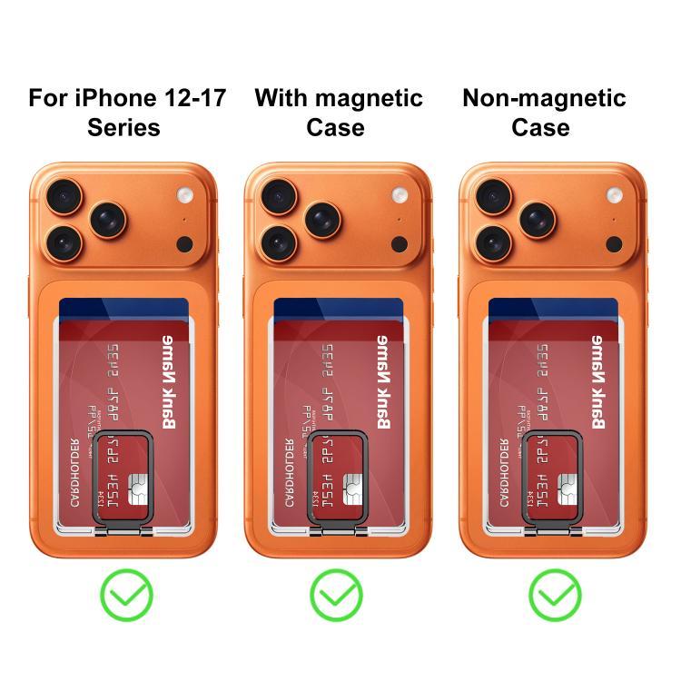 XDcase Magnetic Back Card Slot with Holder For iPhone / Galaxy & More