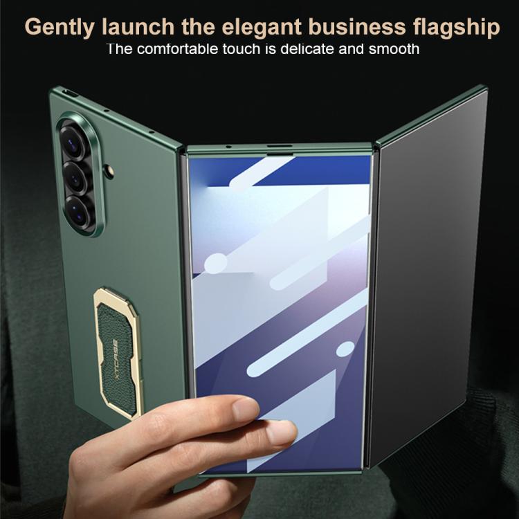 For Samsung Galaxy Z TriFold GKK Integrated Ultra-thin Full Coverage Wristband Rotating Holder Phone Case