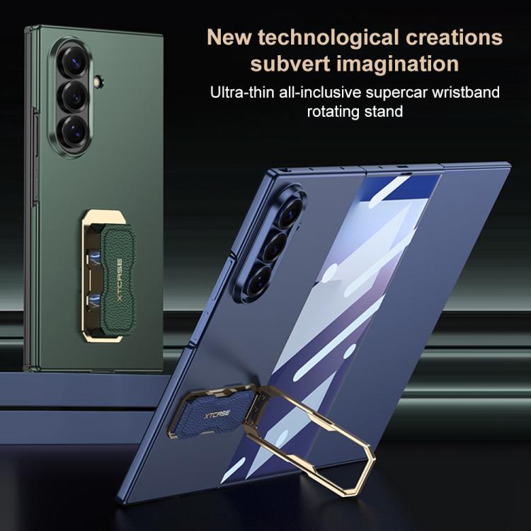 For Samsung Galaxy Z TriFold GKK Integrated Ultra-thin Full Coverage Wristband Rotating Holder Phone Case