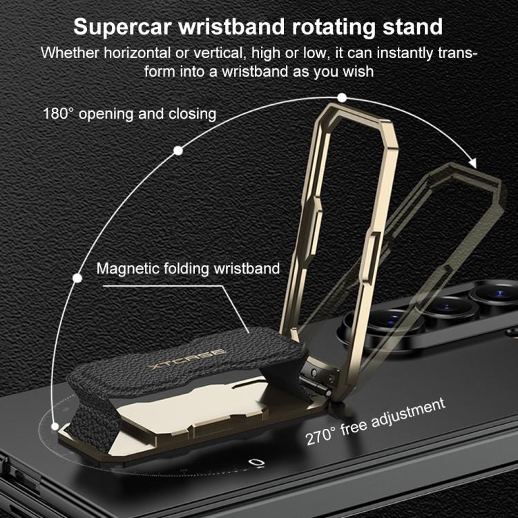 For Samsung Galaxy Z TriFold GKK Integrated Ultra-thin Full Coverage Wristband Rotating Holder Phone Case