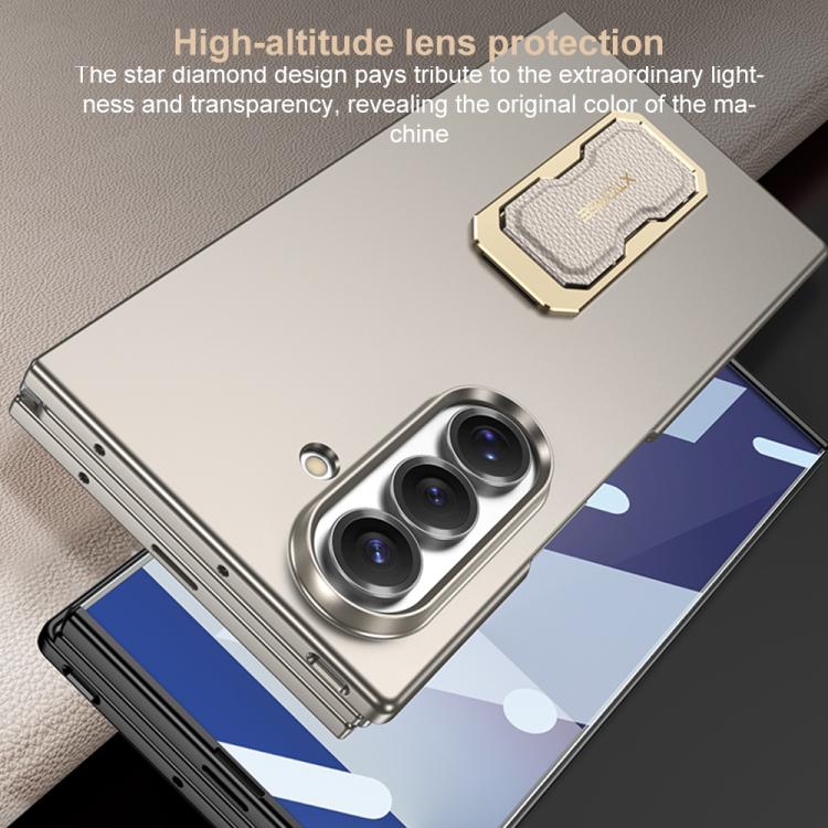 For Samsung Galaxy Z TriFold GKK Integrated Ultra-thin Full Coverage Wristband Rotating Holder Phone Case