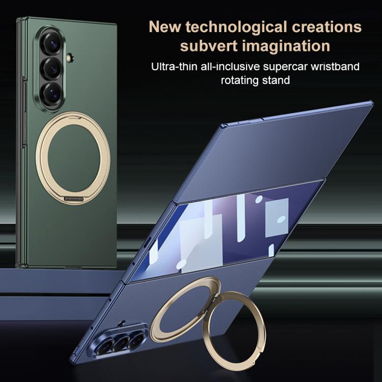 For Samsung Galaxy Z TriFold GKK Integrated Full Cover Frame Ultra-thin Magnetic Phone Case with Rotating Holder