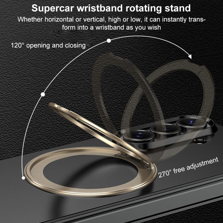 For Samsung Galaxy Z TriFold GKK Integrated Full Cover Frame Ultra-thin Magnetic Phone Case with Rotating Holder